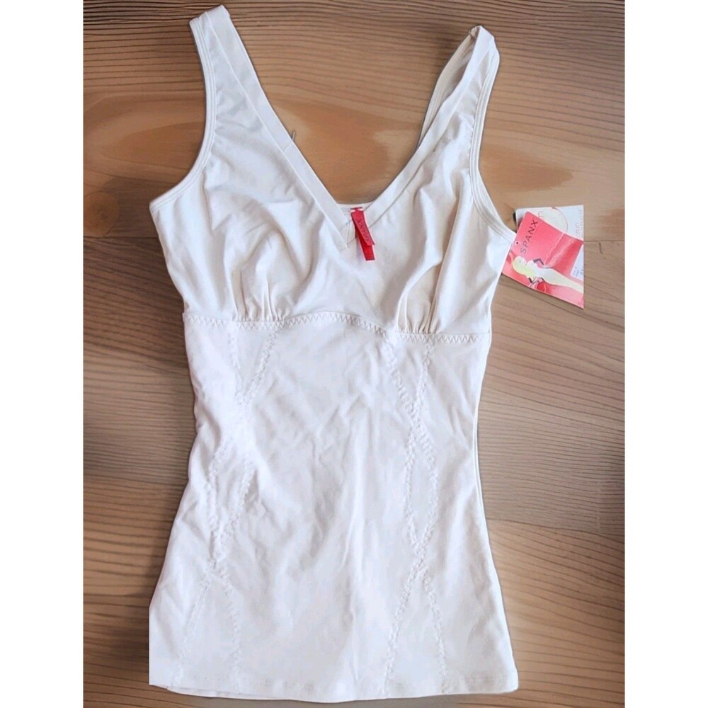 SPANX New With Tags Nude Slim Cami with Built-In Shelf Bra Sz S MSRP $64 (926)